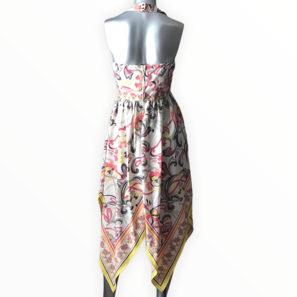 Floral Asymmetric H&M Handkerchief Midaxi Dress - Picture 5 of 8